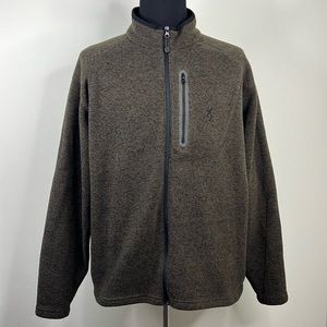 BROWNING Brown Zip Jacket XXL